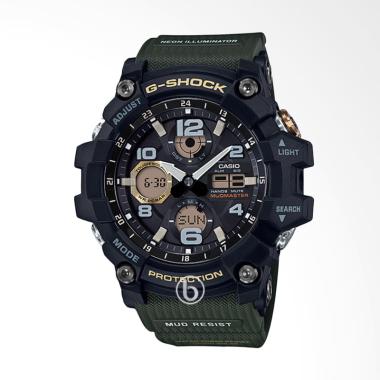 CASIO G-SHOCK Mudmaster Tough Solar Jam Tangan Pria [GSG-100] Black Green