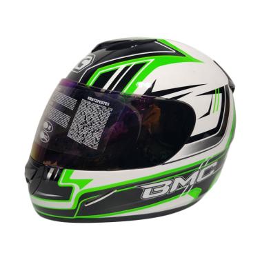 BMC Blade 200 #6 Helm Full Face - White Green Fluo