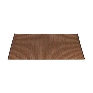 Hagihara Motif Lurik Igusa Karpet - Coklat