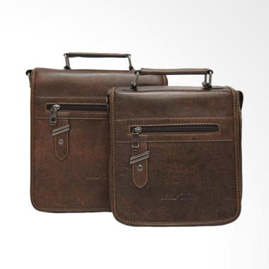 Buy 1 Get 1 - Real Polo Tas Selempang Pria - Coffee [8787-8790]