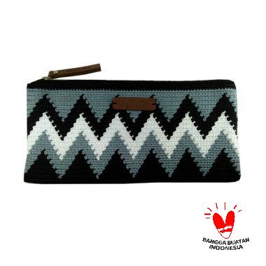 Nyohoka Clutch Rajut Dompet Wanita - Black