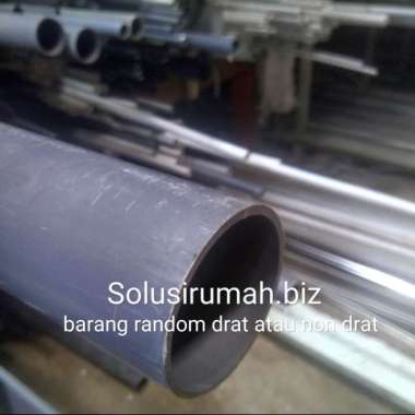 PARALON PIPA AIR PVC 4 AW TEBAL 1M ABU 1METER LEDENG PLASTIK 1 M PLAS