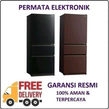 [GARANSI RESMI] Mitsubishi MR-CGX56EP GBR Kulkas 3 Pintu Glass NEURO INVERTER 492L