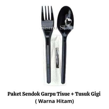 Paket Sendok Garpu Tisue Tusuk Gigi (25 Pcs)