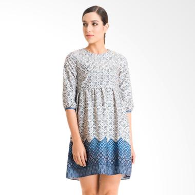 Bateeq Long Sleeve Cotton Print FL003A-SS18 Dress Batik Wanita