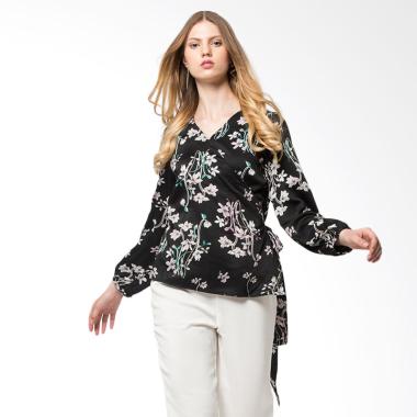 The Executive 5-BLWDYN118D026 Long Sleeve Blouse Wanita - Black