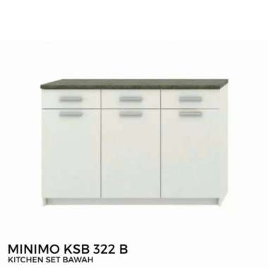 RAK PIRING LEMARI DAPUR BAWAH KITCHEN SET LACI TEMPAT SENDOK TERLARIS ORI 100% Multicolor