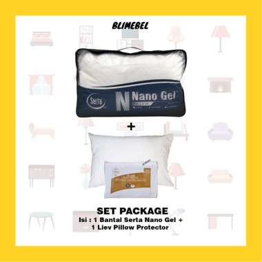 PAKET] Bantal Serta Nano Gel + Liev Pillow Protector
