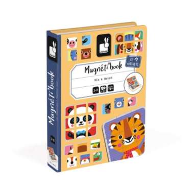 Janod - Mix & Match Animal Magnetic Book -
