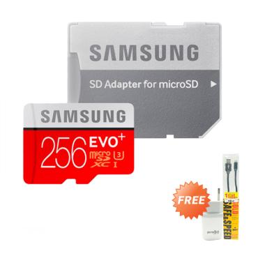 Samsung Evo Plus Micro SDXC UHS-I M ... ble Type C + Wall Charger