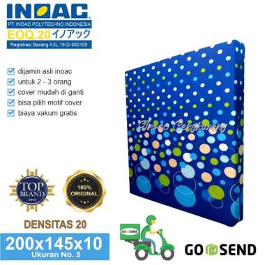 Kasur Busa Inoac EOQ D20 No. 3 Ukuran 200x145x10 cm Tebal 10 cm Kasur Busa Inoac D 20 Original Murah