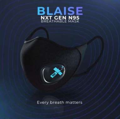 Masker Philips Blaise Mask / Masker Philips Air Purifier Elektrik N95 Hitam