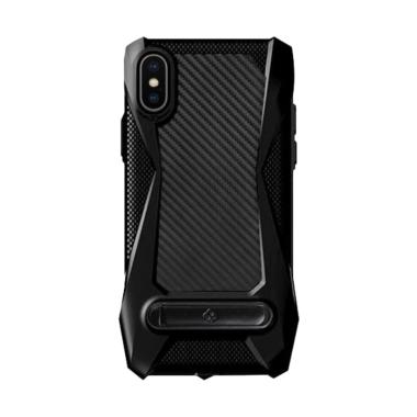 Totu Protective Carbon with Stand Casing for Apple iPhone X 5.8 Inch