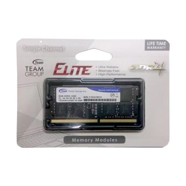 TEAMGROUP PC19200 Memory Ram Laptop Team Elite SODIMM [DDR4/ 8GB/ 2400Mhz] -