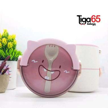 365 Kotak Makan Lunch Box Tempat Makan Tingkat / Lunch Box HJL-J3041B pink