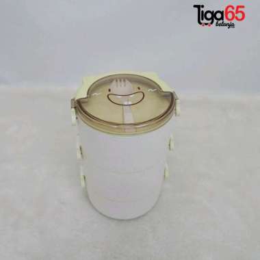 365 Kotak Makan Lunch Box Tempat Makan Tingkat / Lunch Box HJL-J3041B kuning
