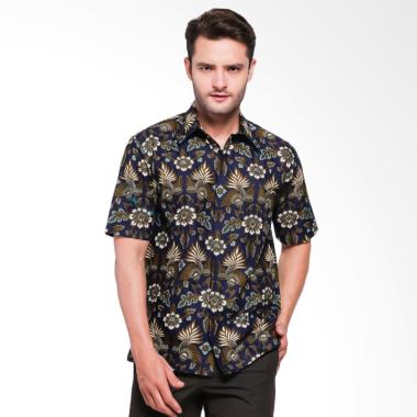 Batik Adikusuma Men Hem Batik Kemeja Pria - Biru [542108048]