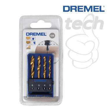 Mata Bor Kayu Wood Drill Bit Set DREMEL 636 - Titanium 4pcs/pack