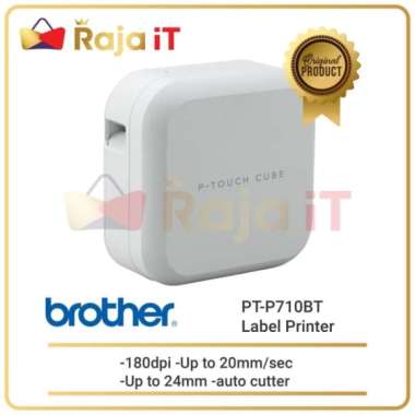 harga Unik BROTHER Printer Label PTouch Cube PT P710BT Portable Bluetooth P710 Berkualitas Blibli.com