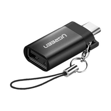 Ugreen 50283 USB 3.0 to type-C Adap ... OTG with keychain - Hitam