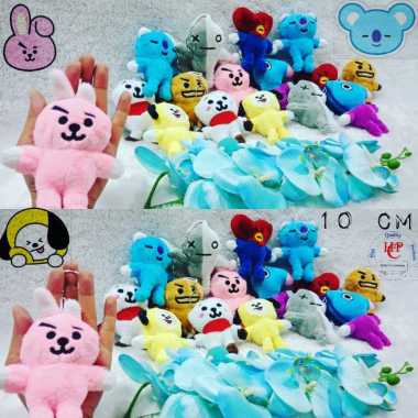 Gantungan kunci boneka BTS SNI lucu bagus imut harga SATUAN merah tata