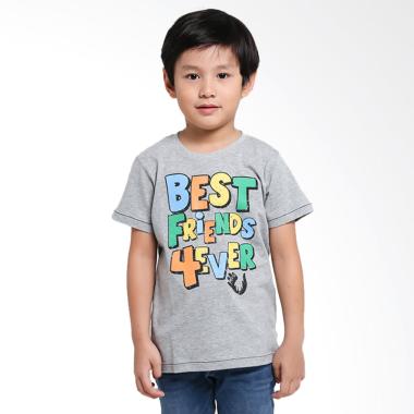 Little X8 BVG6DH2056 Boy Kenneth T-Shirt - Grey