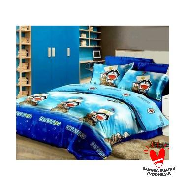 Ellenov Motif Doraemon Katun Microtencel Set Sprei