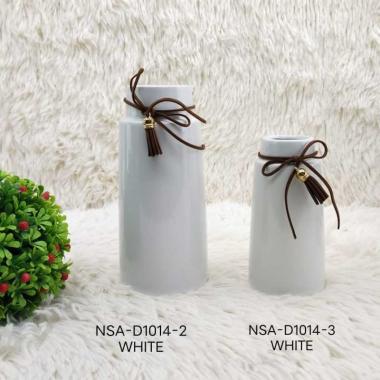 Ceramic Vase Pot Vas Keramik NSA-D1014-3 WHITE