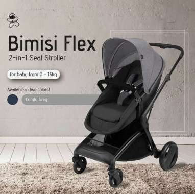 Stroller CBX Bimisi Flex Comfy Grey Kereta Dorong Bayi