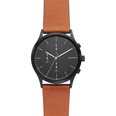 Skagen Jorn SS Chronograph Leather Jam Tangan Pria ...