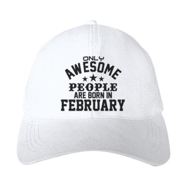 IndoClothing Only Awesome People Are Born In February Topi Baseball