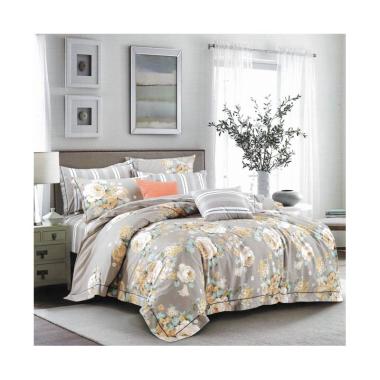 Depo Sprei Rose Grey Katun Jepang Set Sprei