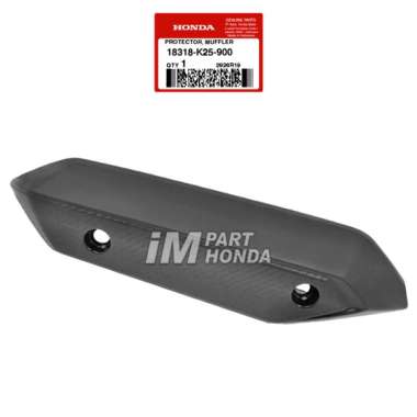 AHM 18318-K25-900 Cover Tameng Tutup Knalpot Beat Fi K25 2012 - 2014 Stater Berisik