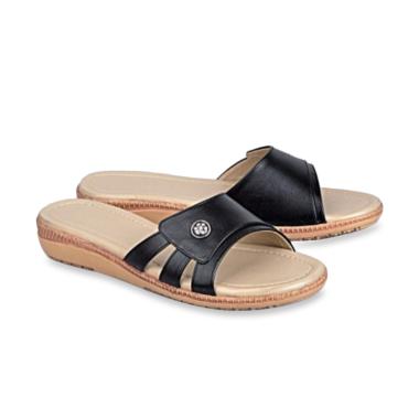 Spiccato SP 590.01 Kasual Sandal Wedges Wanita - Hitam