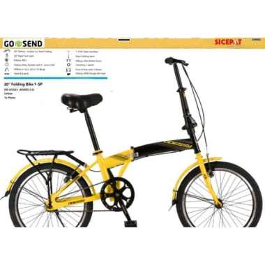 SERBA11 - Sepeda Lipat 20 inc Odessy Ada Boncengan dan Spakbor Bisa Buat Dewasa dan Anak2 20 Inch Ye
