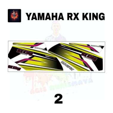harga Striping Variasi Motor YAMAHA RX KING Stiker Skotlet Berkualitas 2 Blibli.com