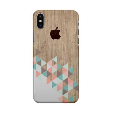 Indocustomcase Apple Archi Wood Cover Hard Case Casing for iPhone XS