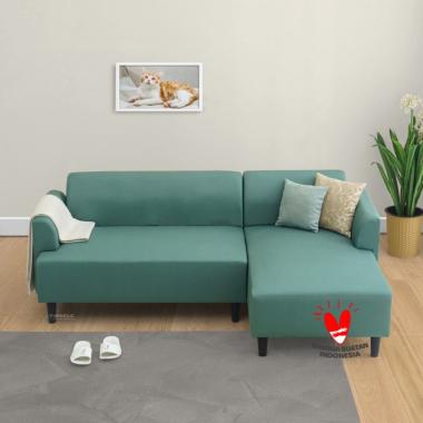 iFURNHOLIC SKONA SOFA L I Sofa L Minimalis I Kursi Tamu L Sudut Soft Green