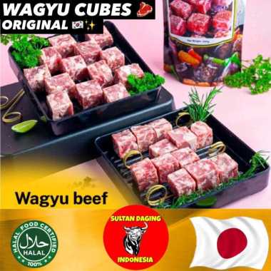 WAGYU SAIKORO CUBES PREMIUM 500 GRAM IMPORT JAPAN/ WAGYU KOTAK BEEF/ DAGING WAGYU KOTAK BEEF CUBE/ D