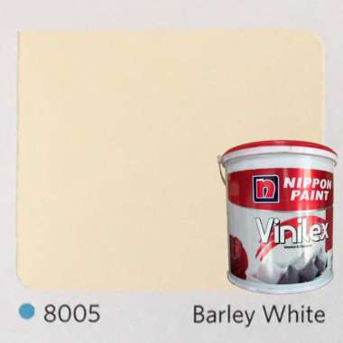 Cat Tembok Interior dan Eksterior Nippon Vinilex 5000 5kg Plus Paking Kayu Barley White 8005