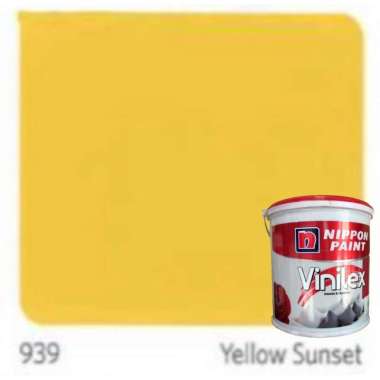 Cat Tembok Interior dan Eksterior Nippon Vinilex 5000 5kg Plus Paking Kayu Yellow Sunset 939