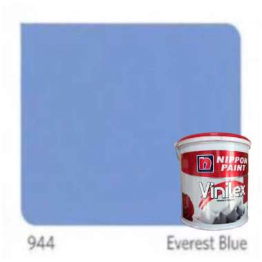 Cat Tembok Interior dan Eksterior Nippon Vinilex 5000 5kg Plus Paking Kayu Everest Blue 944