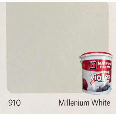 Cat Tembok Interior dan Eksterior Nippon Vinilex 5000 5kg Plus Paking Kayu Milenium White 910