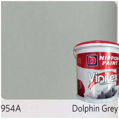Cat Tembok Interior dan Eksterior Nippon Vinilex 5000 5kg Plus Paking Kayu Dolphin Grey