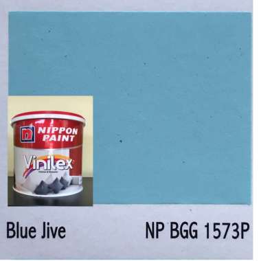 Cat Tembok Interior dan Eksterior Nippon Vinilex 5000 5kg Plus Paking Kayu Blue Jive