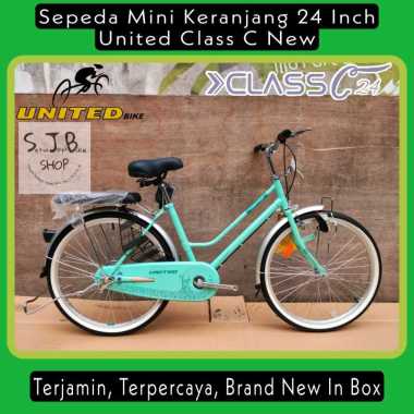 Sepeda Mini CTB Keranjang 24 Inch UNITED CLASS C New Steel Hi-Ten Green