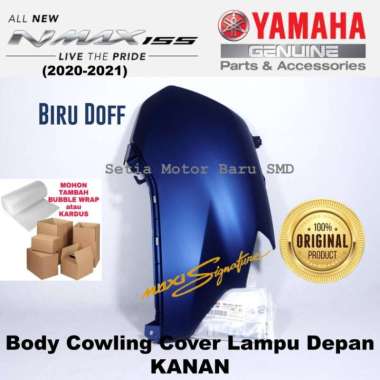 Yamaha Cover Lampu Depan Body Bodi Cowling Biru Doff Kanan All New Nmax N Max 2020 Asli Original Yam