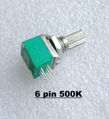 Potensiometer Stereo 6 Pin 500k RK097G