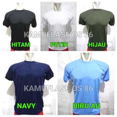 Kaos polos hitam polos hijau putih security tni Hijau