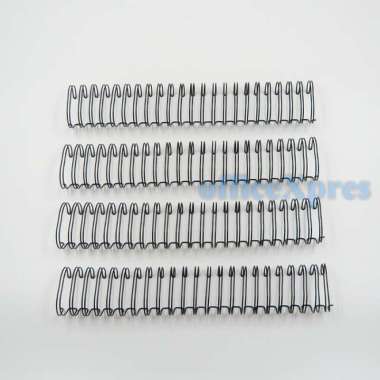 Spiral Kawat F4 1 1/4" 2:1 / Ring kawat / Twin Ring 26 Loops Hombo (4 Pcs) Putih